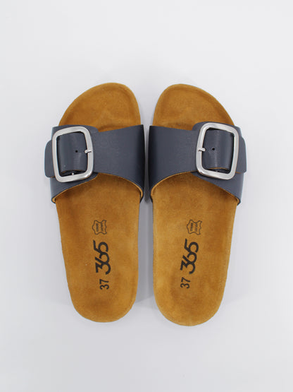 Women's PU Cork Light Weight Sandals | Dark Grey Colour