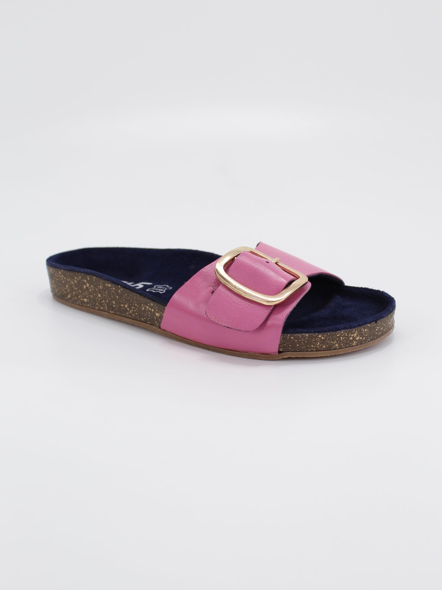 Women's PU Cork Light Weight Sandals | Pink Colour