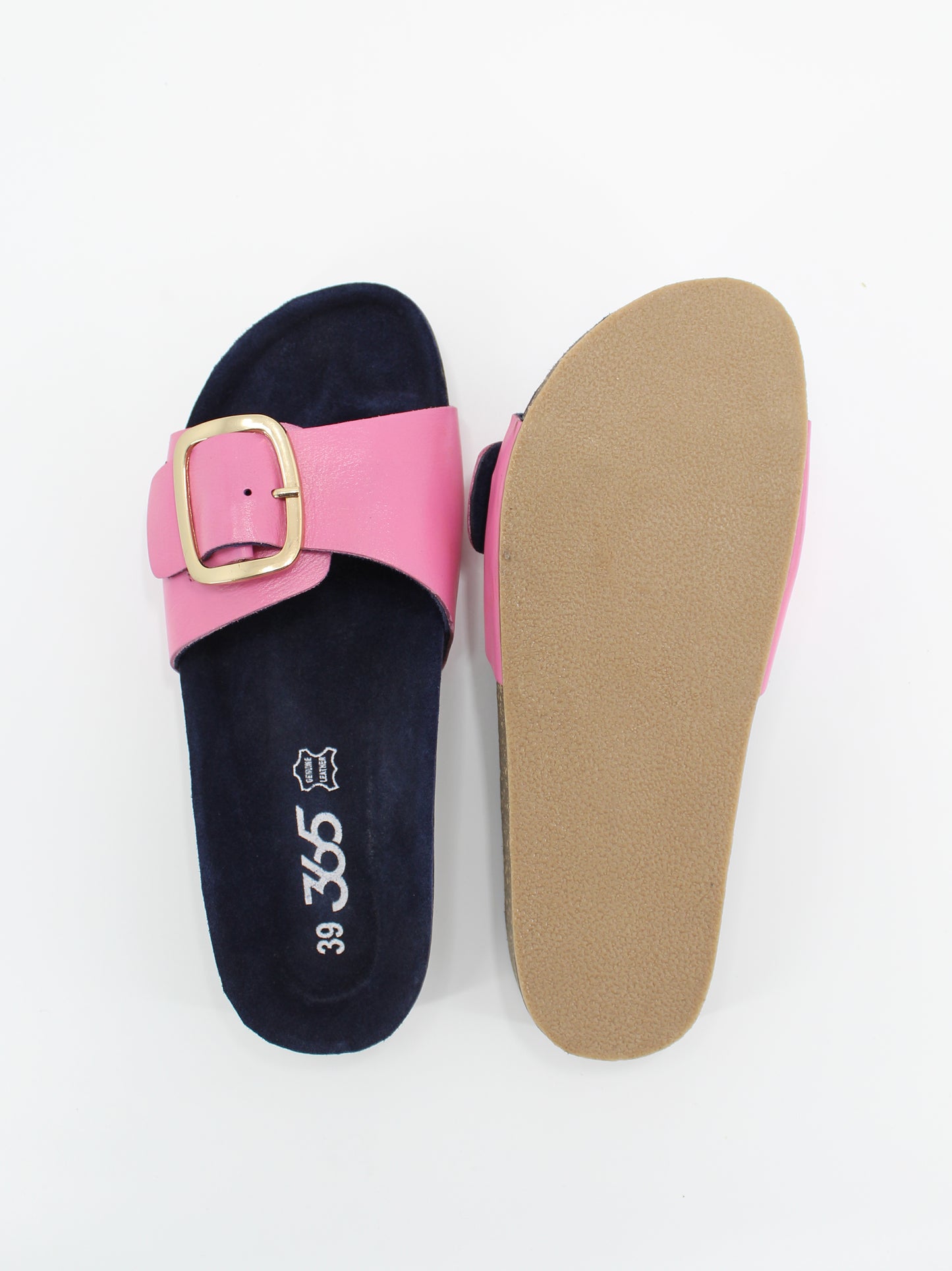 Women's PU Cork Light Weight Sandals | Pink Colour