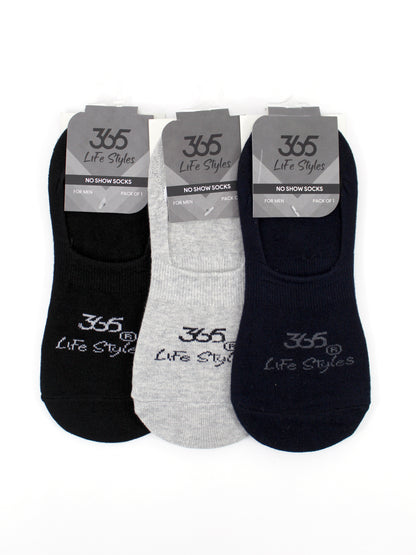 Unisex Cotton No-show Socks | Multi Color - Pack of 3
