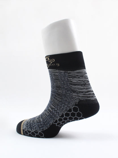 Unisex Cotton Full Length Socks | Black Color - Pack of 3
