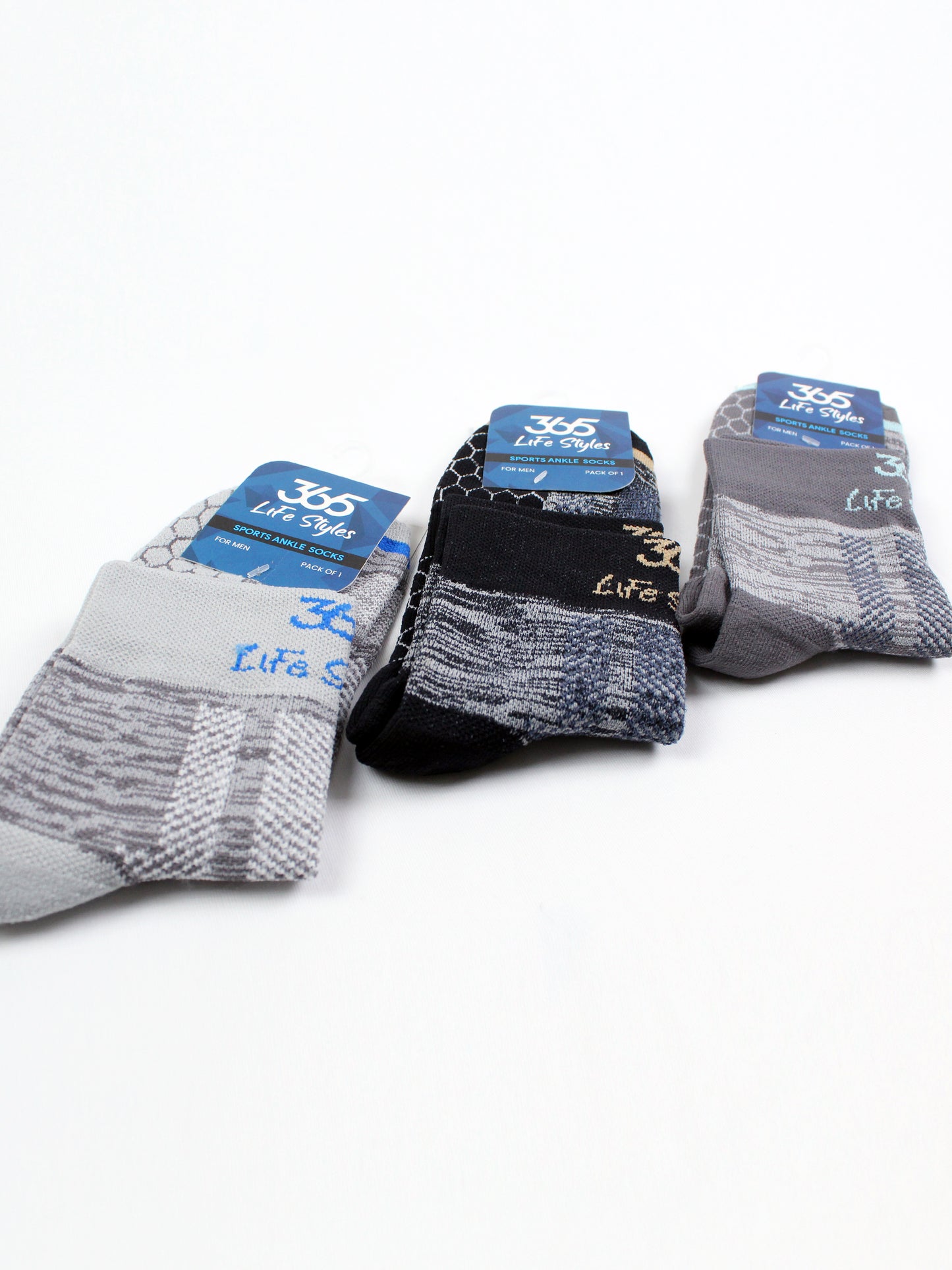 Unisex Cotton Full Length Socks | Multi Color - Pack of 3