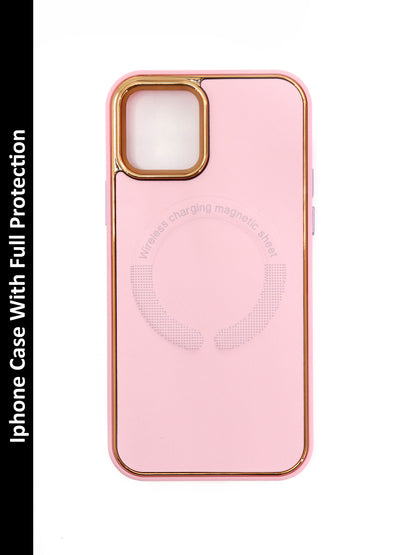 IPhone Premium Soft Polycarbonate Case/Cover | Pink Colour | Style: IP_02