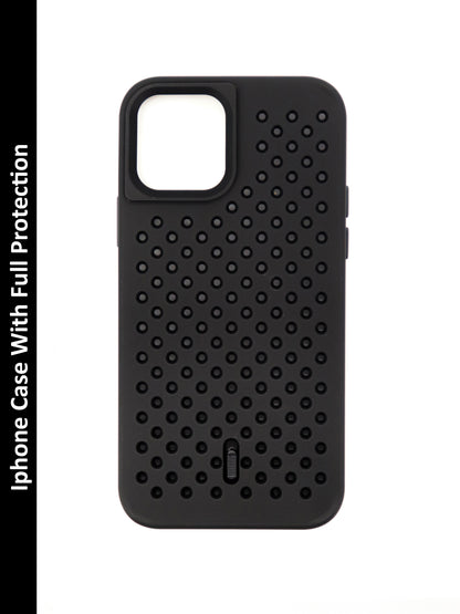 IPhone Premium Soft Polycarbonate Case/Cover | Black Colour | Style: IP_05