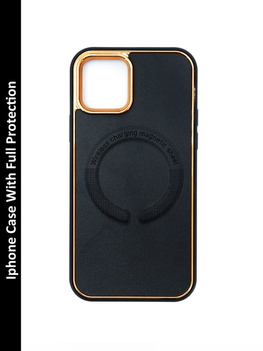 IPhone Premium Soft Polycarbonate Case/Cover | Black Colour | Style: IP_02