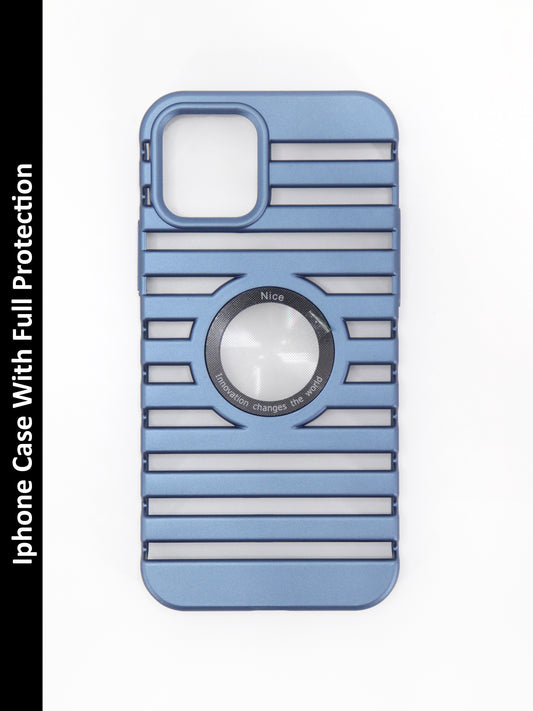 IPhone Premium Soft Polycarbonate Case/Cover | Blue Colour | Style: IP_06