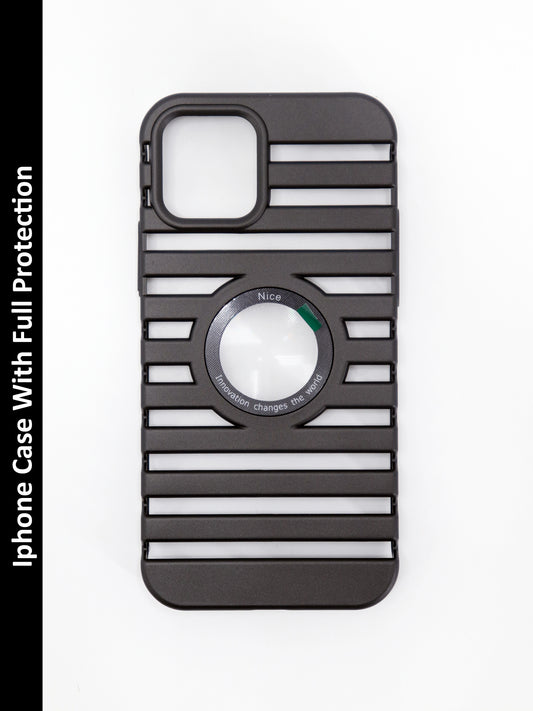 IPhone Premium Soft Polycarbonate Case/Cover | Black Colour | Style: IP_06