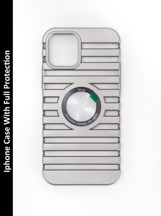 IPhone Premium Soft Polycarbonate Case/Cover | Grey Colour | Style: IP_06