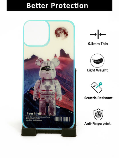 IPhone Back Tampered Glass Protector Guard | Slim and 9H Hardness Glass | Style: IP_BG_16